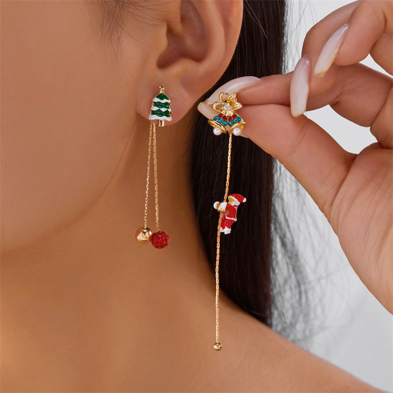 14K Gold-Plated 2025 Christmas Earrings