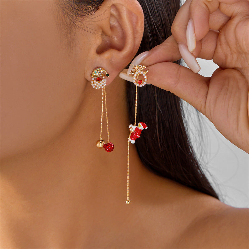 14K Gold-Plated 2025 Christmas Earrings