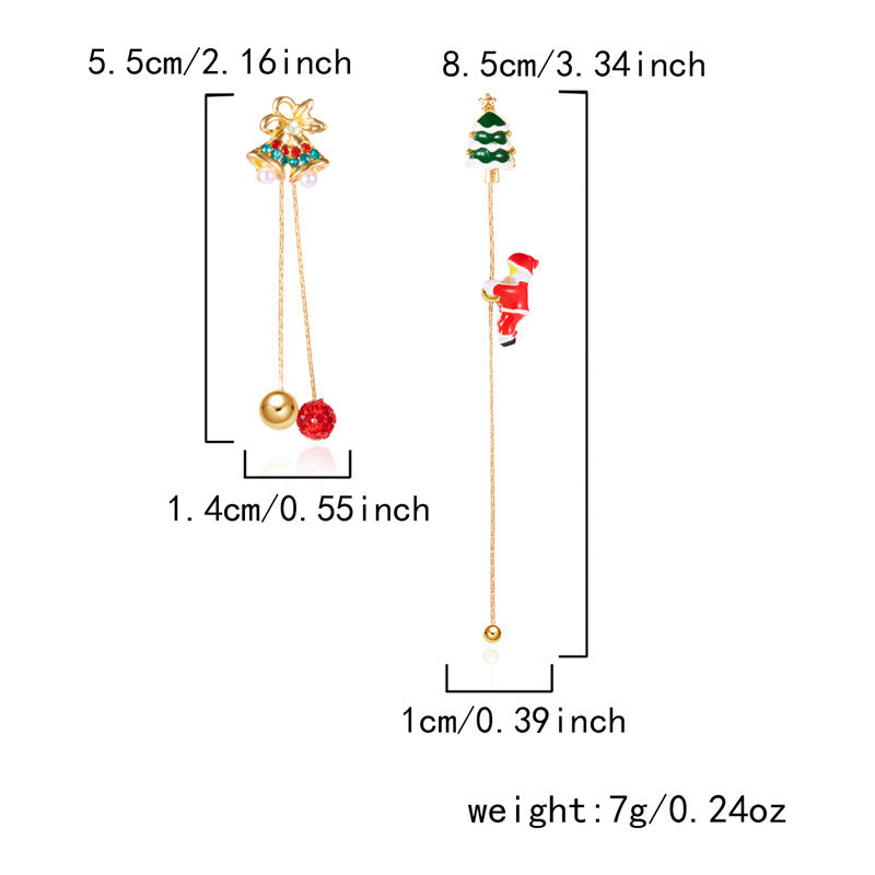 14K Gold-Plated 2025 Christmas Earrings