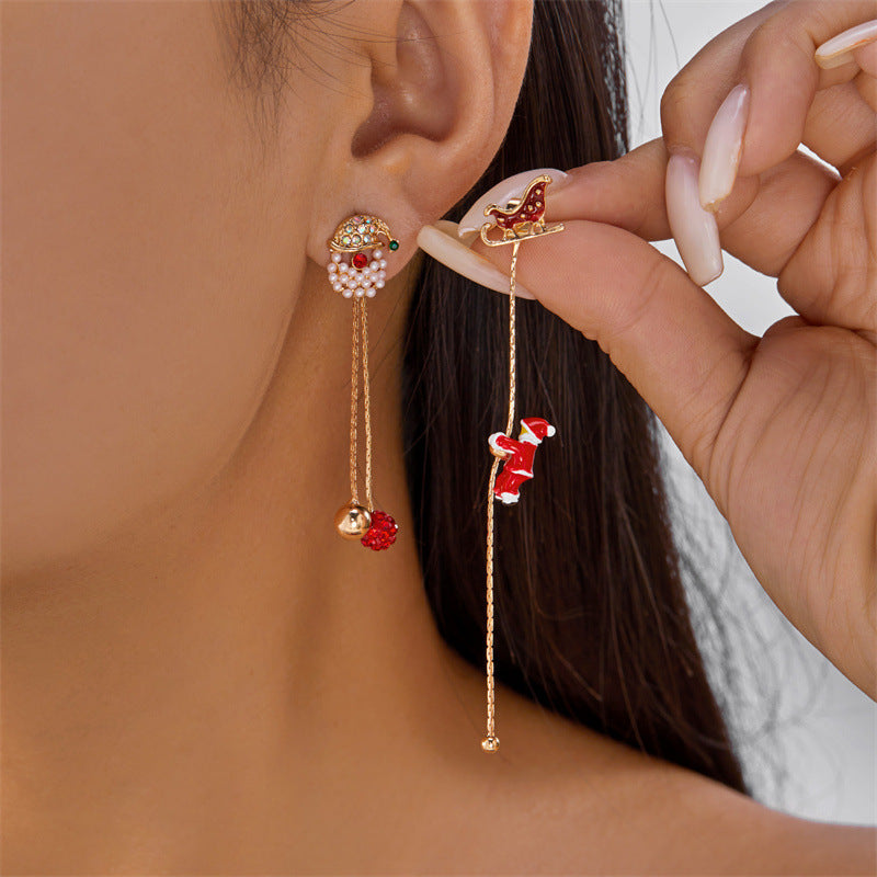 14K Gold-Plated 2025 Christmas Earrings