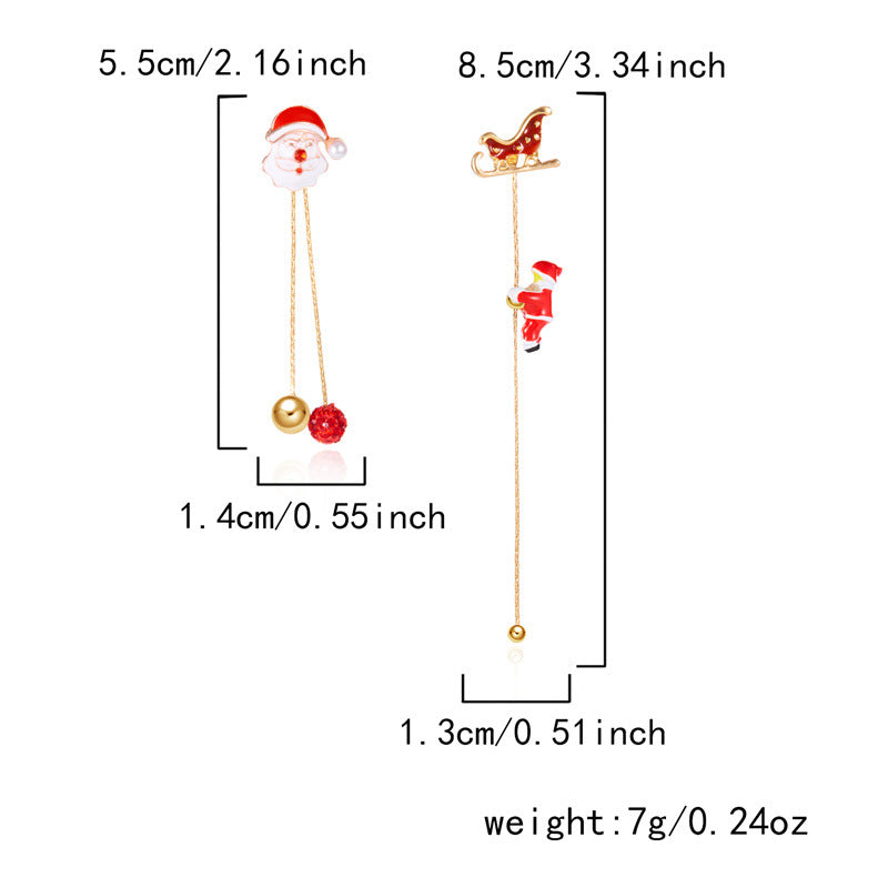 14K Gold-Plated 2025 Christmas Earrings