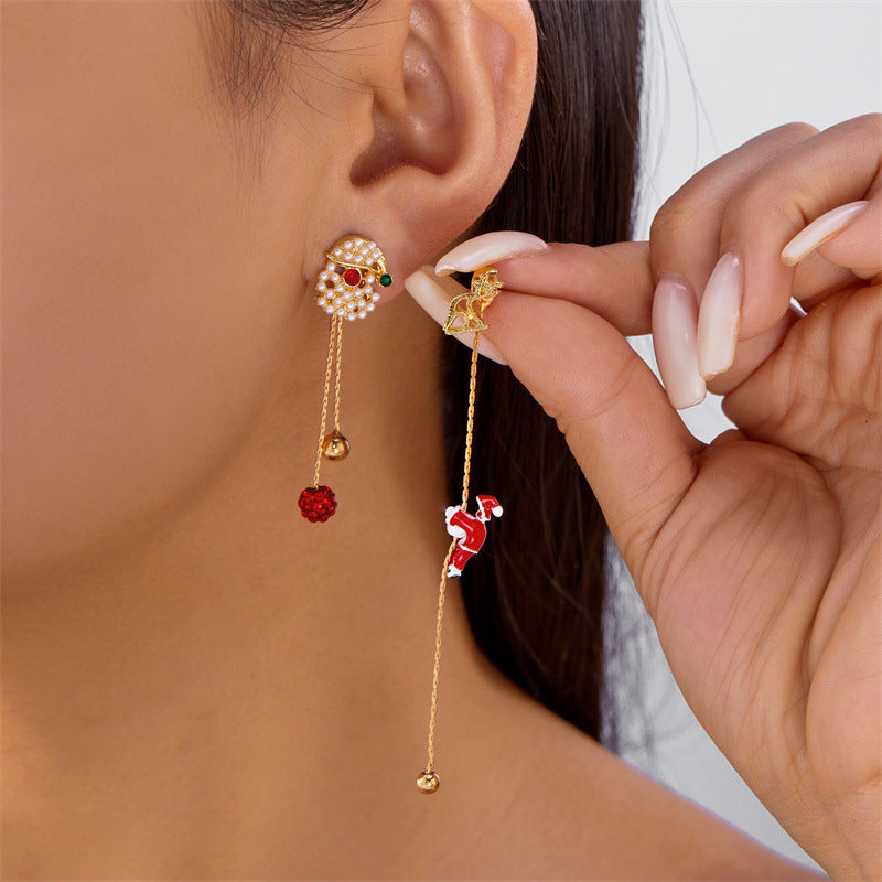 14K Gold-Plated 2025 Christmas Earrings
