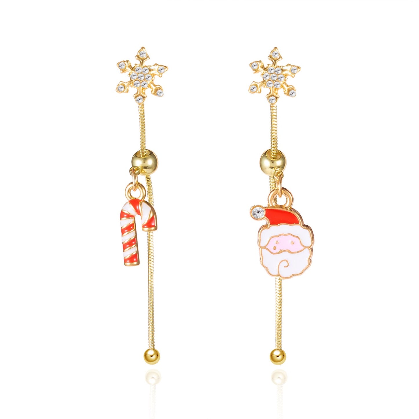 14K Gold-Plated 2025 Christmas Earrings