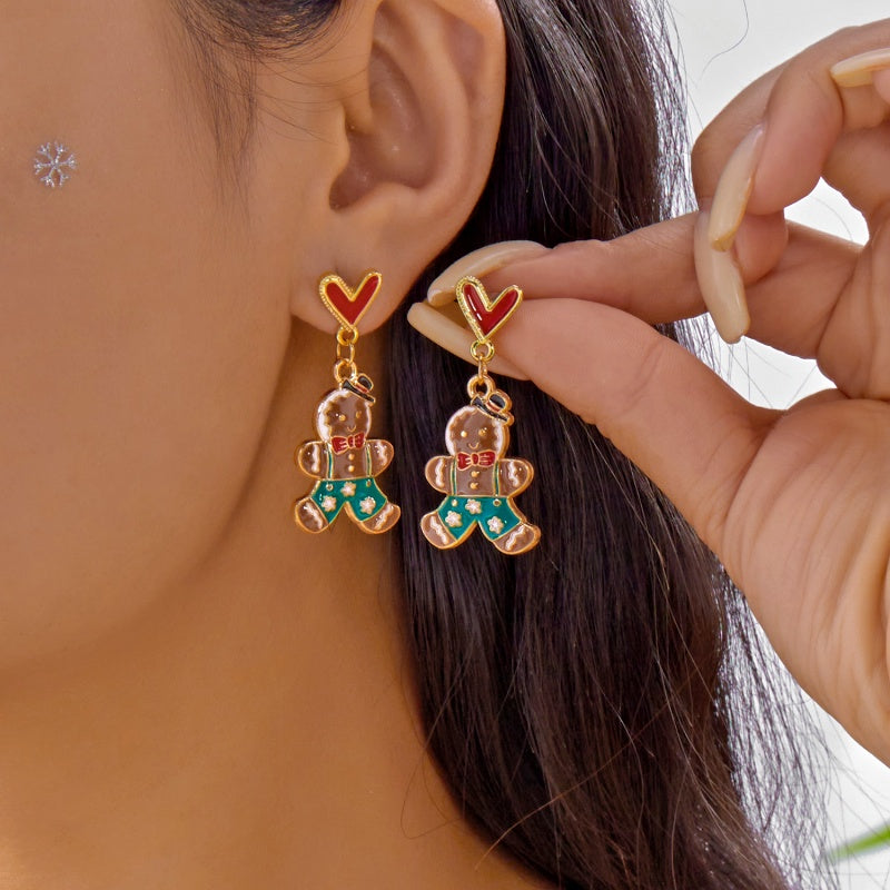 14K Gold-Plated 2025 Christmas Earrings