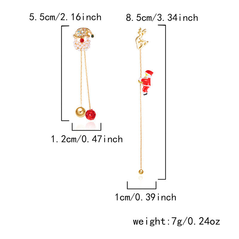 14K Gold-Plated 2025 Christmas Earrings