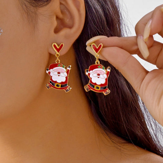 14K Gold-Plated 2025 Christmas Earrings
