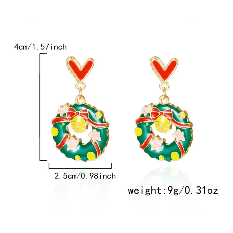 14K Gold-Plated 2025 Christmas Earrings