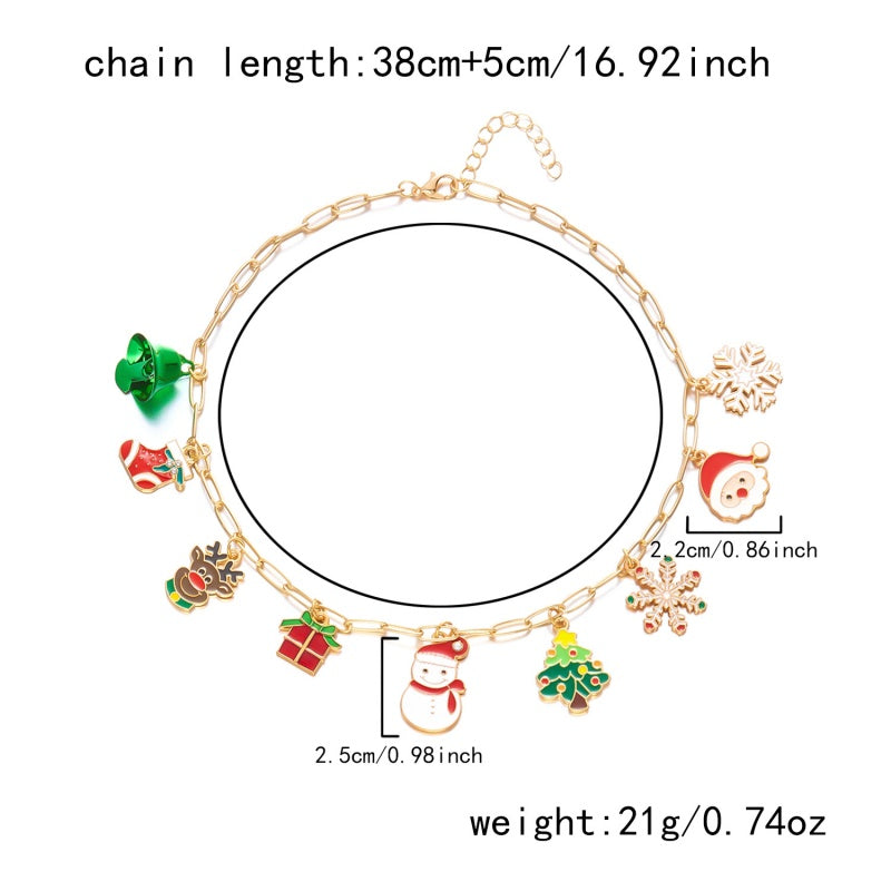 14K Gold-Plated 2025 Christmas Necklace