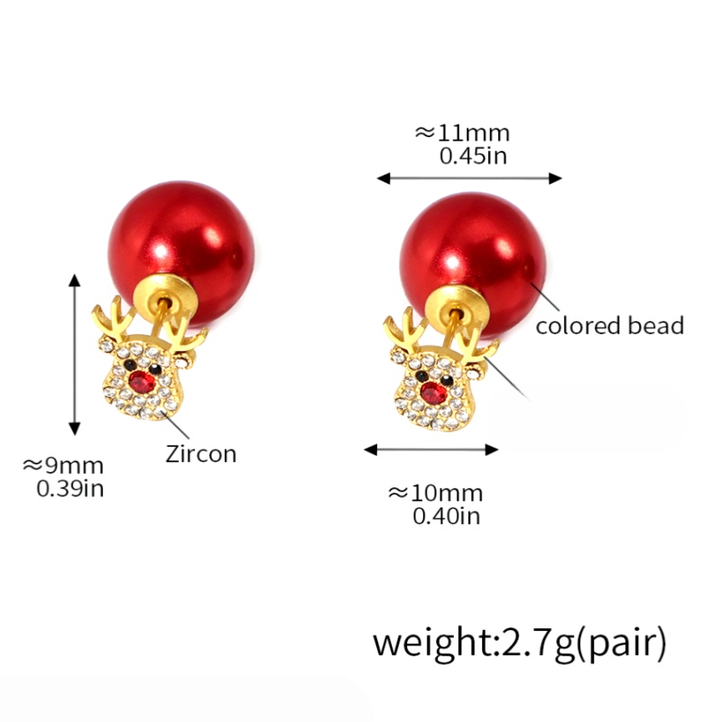 14K Gold-Plated 2025 Trendy Christmas Earrings