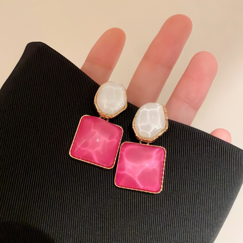 14K Gold-Plated Elegant Cat's Eye Stone Earrings