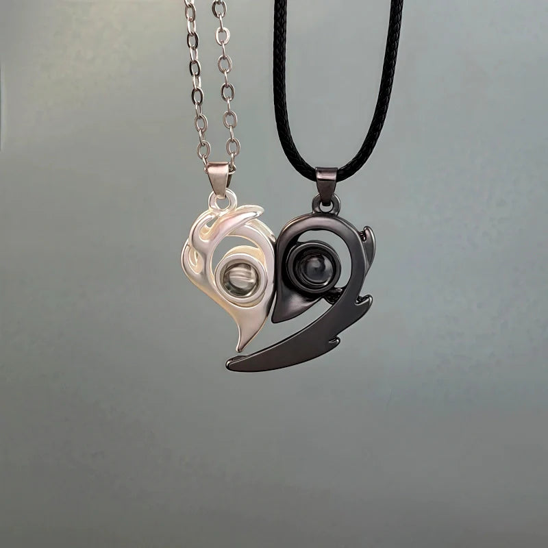 14K Gold-Plated Magnetic Couple And Best Friend Necklace