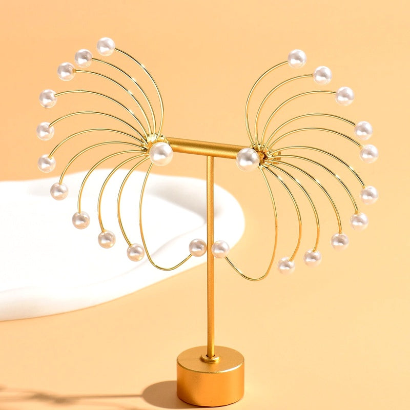 14K Gold-Plated Pearl Ear Cuff Earrings