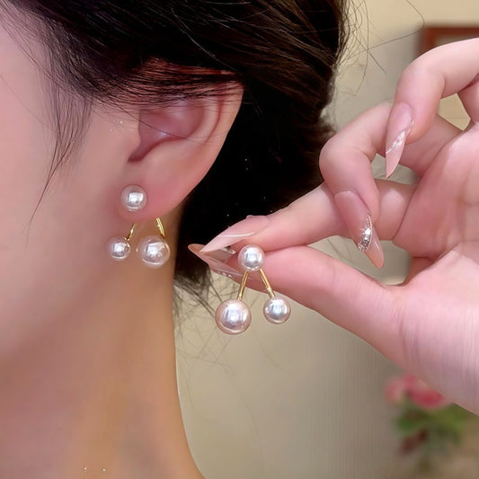 14K Gold-Plated Pearl Jacket Earrings