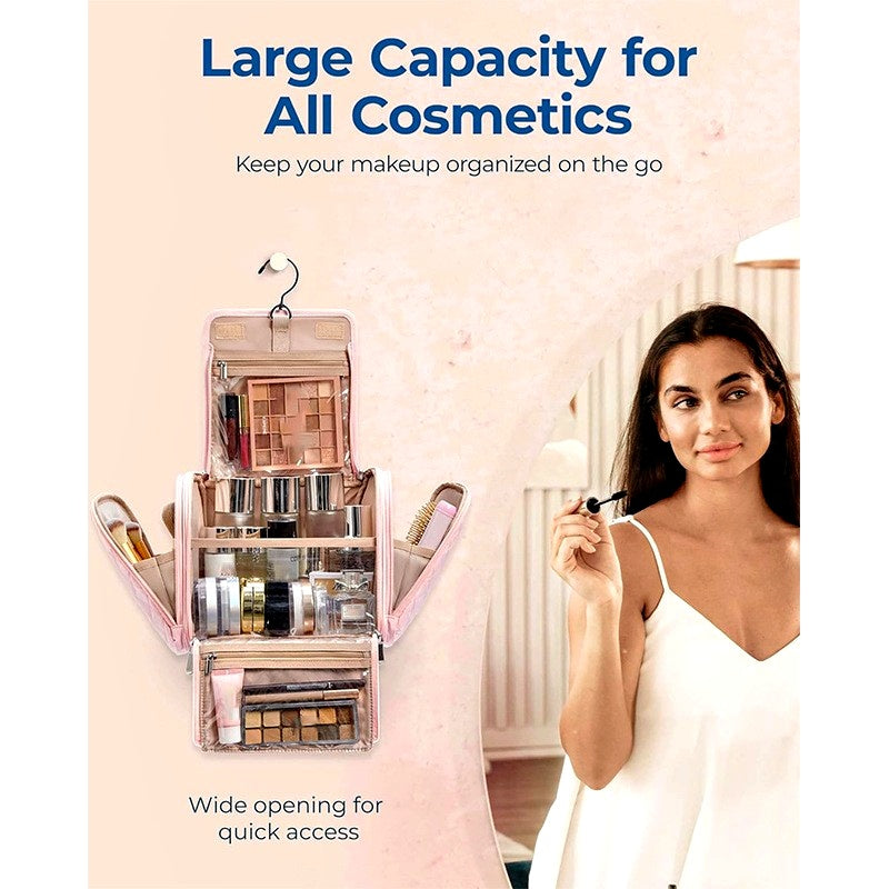 Large Capacity Cosmetic Jewelry Storage Travel Bag