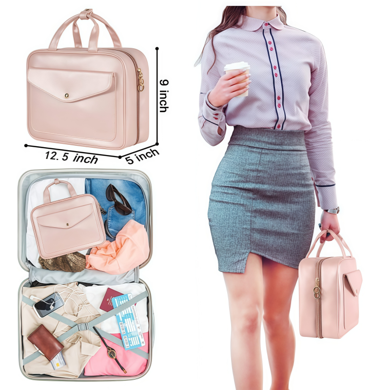 Large Capacity Cosmetic Jewelry Storage Travel Bag