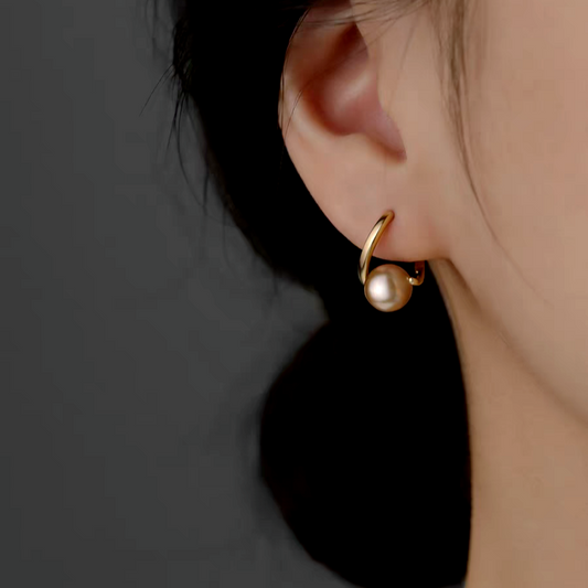 Sterling Silver Luxury Pearl Earrings