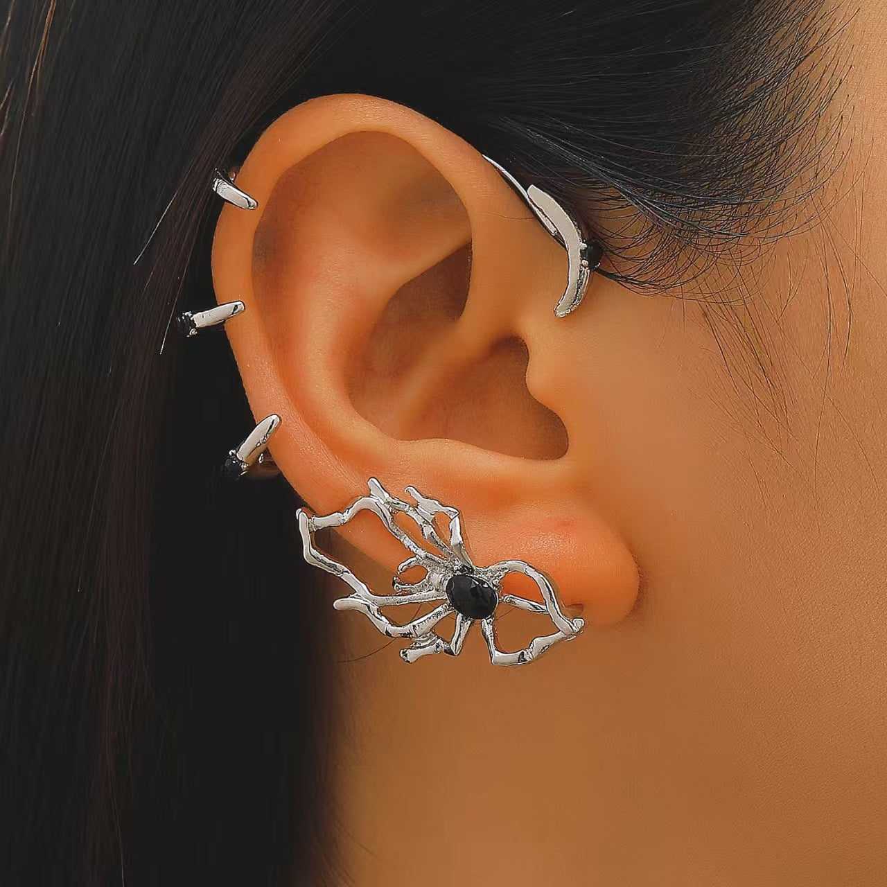 Halloween Spider Ear Cuffs