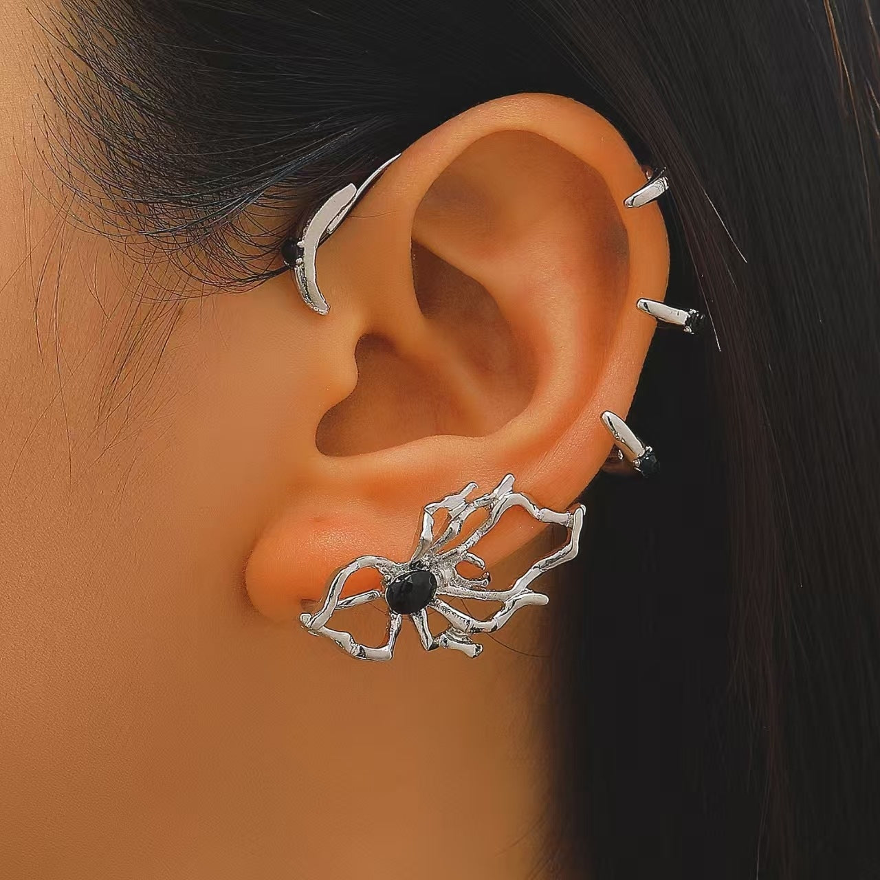 Halloween Spider Ear Cuffs