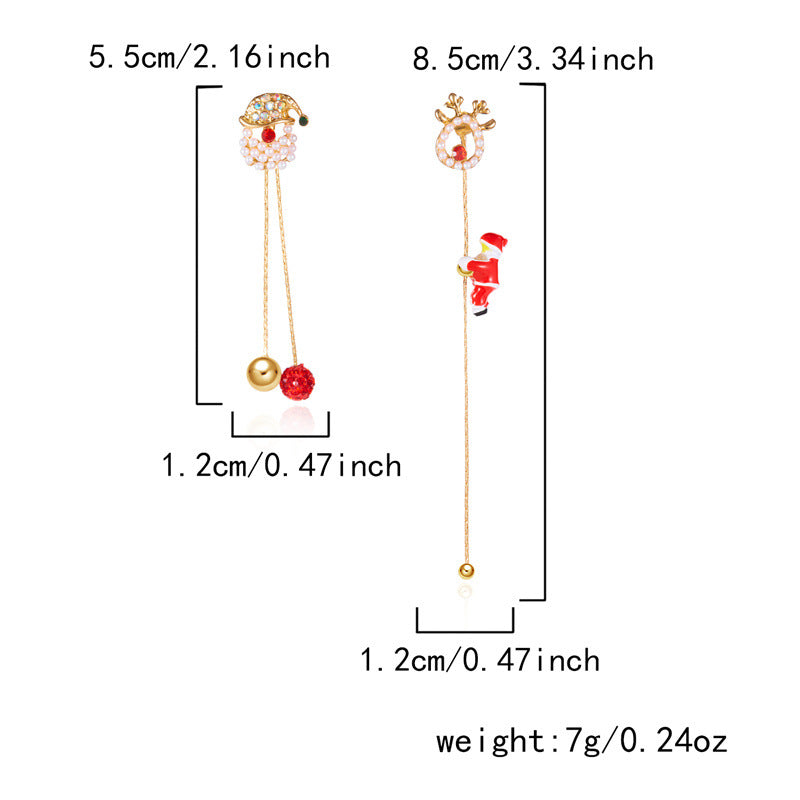 14K Gold-Plated 2025 Christmas Earrings